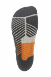 Trail Run Compression Socks Men in Gravel Chalk Detail Sohle