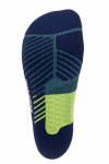 Trail Run Compression Socks Women in Teal Detail Sohle