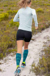Trail Run Compression Socks Women in Teal