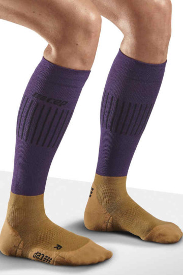 CEP Ski Ultralight Compression Socks in purple