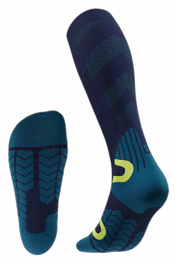 Details der  Ski Touring Compression Socks Men mit gepolsterter Sohle