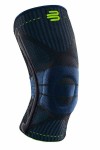 Sports Knee Support von Bauerfeind in schwarz mit blauen Elementen