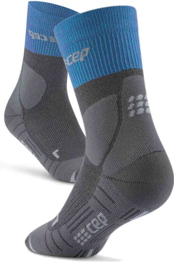 CEP Hiking Merino Mid-Cut mit blauem Abschluss