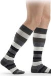 Sigvaris Microfiber Shades Men Stützsocken in trendigem graphite Stripe