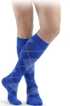 Sigvaris Microfiber Shades Men Stützsocken in blue argyle
