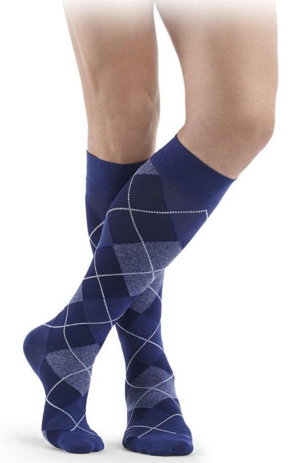 Sigvaris Microfiber Shades Men Stützsocken in trendigem graphite Stripe
