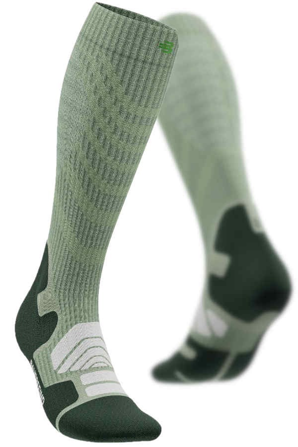 Outdoor Merino Compression Socks Women in Sky Blue