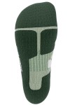Detail Sohlenpolster und Struktur gegen Blasen beim Wandern, herbal green