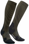 Outdoor Merino Compression Socks Herren Wandersocken in dunklem Grün