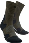 Bauerfeind Mid-Cut Wandersocken Merino in dunklem Moosgrün