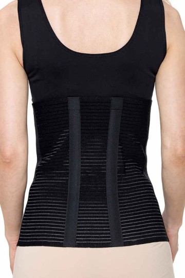 Aesthetic Medical Care BAUCHGÜRTEL Sigvaris, Ansicht von hinten mit zwei Stabilisatoren