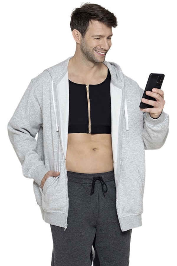 Aesthetic Medical Care WESTE Sigvaris, Anwendung des Herren-Brust-Mieders