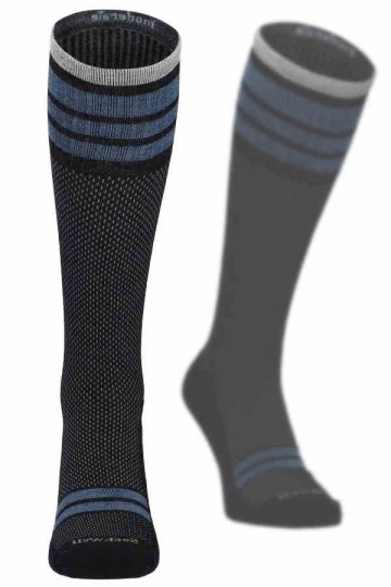 Speedway Merino Men Black by SockWell