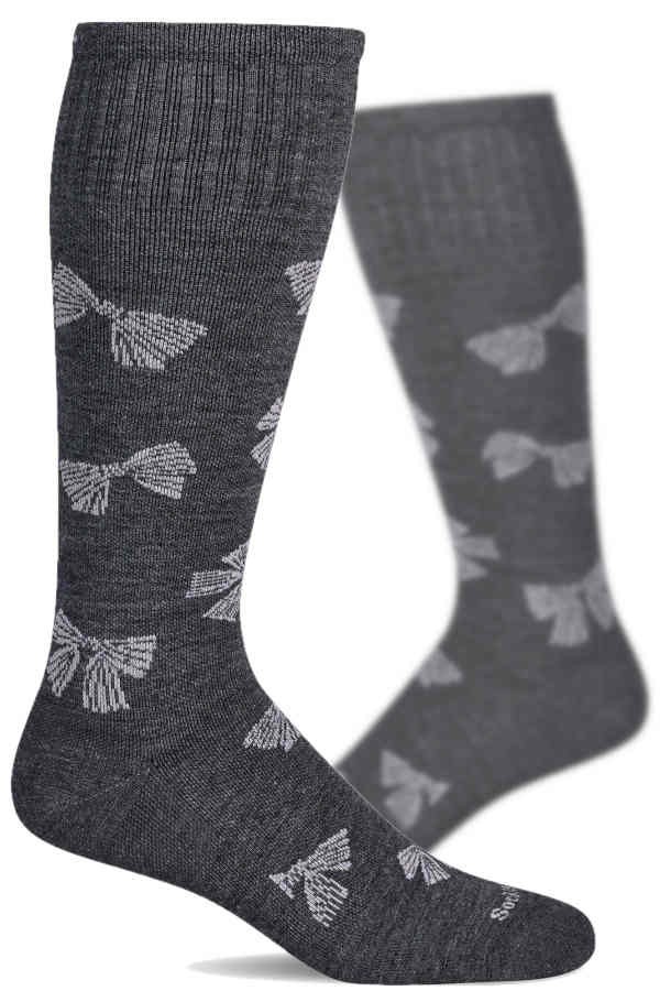 Bows Women Merino by SockWell in Denim