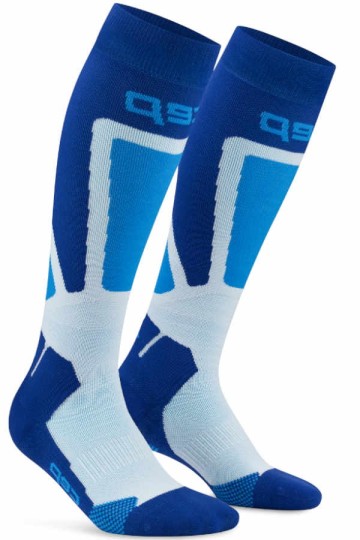 CEP Ski Thermo Compression Socks in trendigem blau
