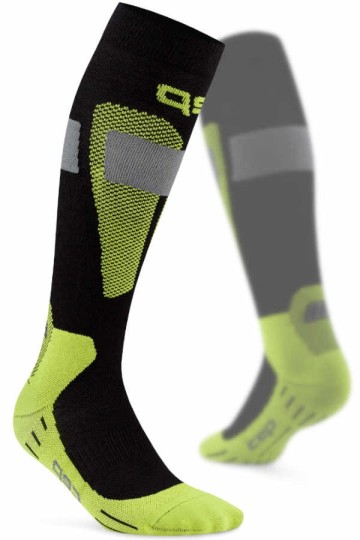 CEP Ski Merino Socks "Redesign" in gelb