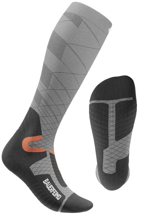 Ski Performance Compression Socks Women, Detail Sohle für perfekten Halt im Skischuh