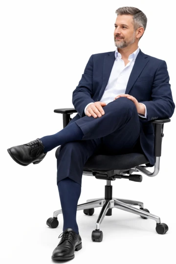 VenoTrain Business Kniesocken in der Klasse 1, marine