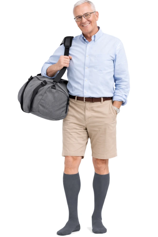 Robuste, wirkungsvolle Samson Stützstrümpfe von Sigvaris, Farbe blau