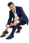 Elegante Herrenkompressionsstrümpfe in attraktivem marine-blau, Varisan Klasse 2