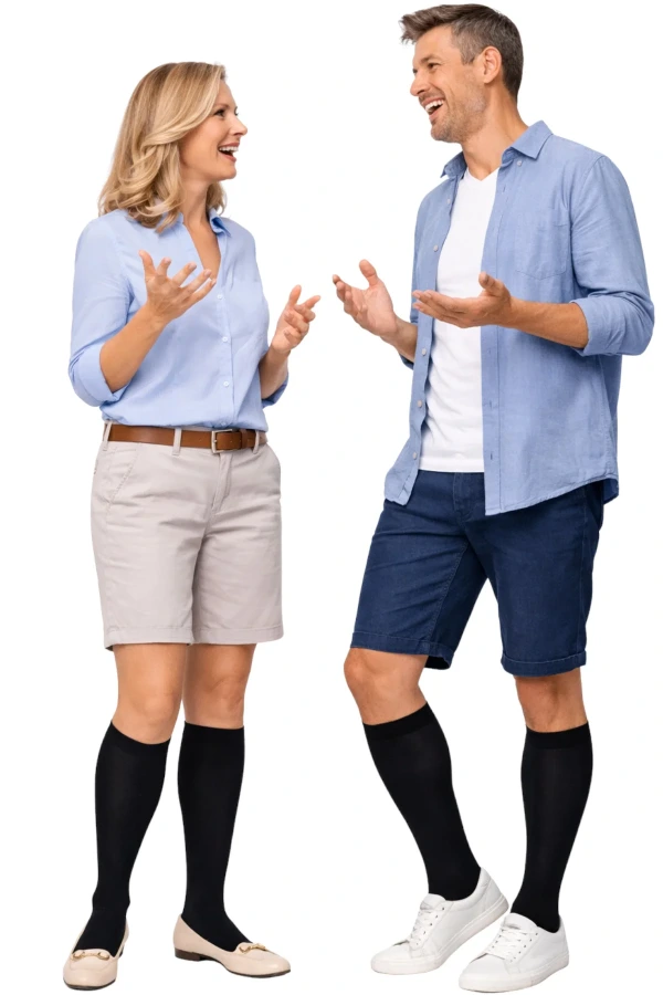 Compressana Twist Stützstrümpfe für Damen und Herren zum Reisen in anthrazit