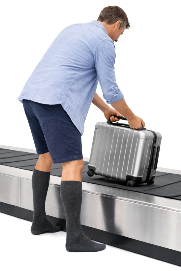 Compressana Twist Stützstrümpfe für Herren in anthrazit