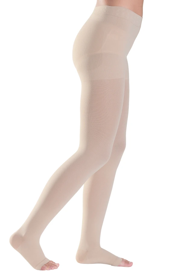 SIGVARIS® Style Semitransparent Strumpfhose in der Farbe Savanna mit geschlossener Fussspitze