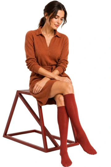 Sigvaris® Style Color AD KKL2 Kniestrumpf, Wild Ruby mit geschlossener Fussspitze