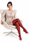 Sigvaris® Style Color AT KKL1 Strumpfhose, Wild Ruby mit offenem Fuss