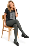 Sigvaris® Style Color AT KKL1 Strumpfhose, Midnight Forest mit geschlossenem Fuss