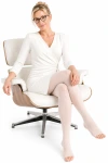 Sigvaris® Style Color AT KKL2 Strumpfhose, Silent Breeze mit offenem Fuss