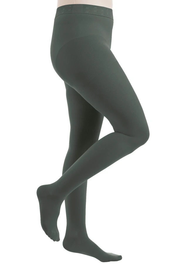 Sigvaris® Style Color AT KKL2 Strumpfhose, Midnight Forest mit geschlossenem Fuss