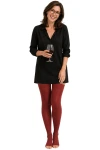 Sigvaris® Style Color AG KKL1 Schenkelstrumpf, Wild Ruby zehenfrei