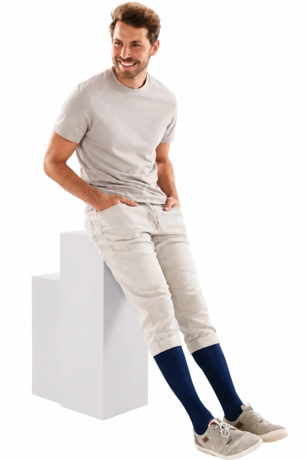 Cotton Support Socks® für Herren stylisches Marine-Blau