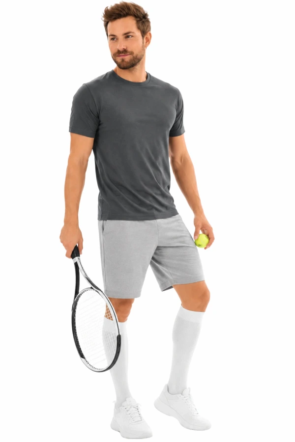VENOSAN® COTTON SUPPORT Stützstrumpf, sportliches weiss für Herren