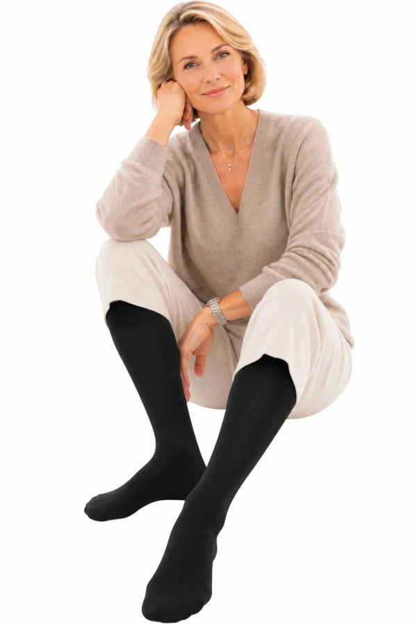 VENOSAN® COTTON SUPPORT Stützstrumpf, dunkles anthrazit für Damen