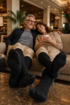 Sigvaris® Traveno Reise-Stützsocken in schwarz, Hotel