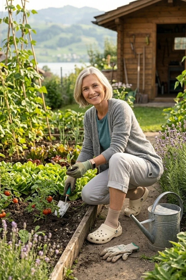 JuzoFlex® Malleo 707 Kompressionssocken im Garten