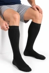 Juzo® Adventure Cotton Men KKL2, Baumwoll Kompressionssocken Klasse 2 für Männer in schwarz