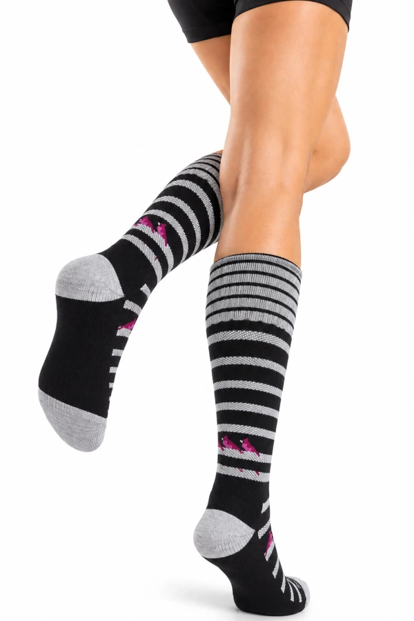 Cardinals Black Merinosocken Women by SockWell