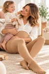 Schwangere Mutter mit Baby in haut-farbener VENOSAN 4002 ATU Materna Kompressionsstrumpfhose