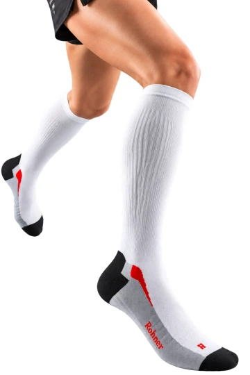 Compression R-Power l/r  Rohner Socken in weiss - Laufsocken