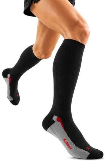 Compression R-Power l/r  Rohner Socken schwarz, Laufsocken