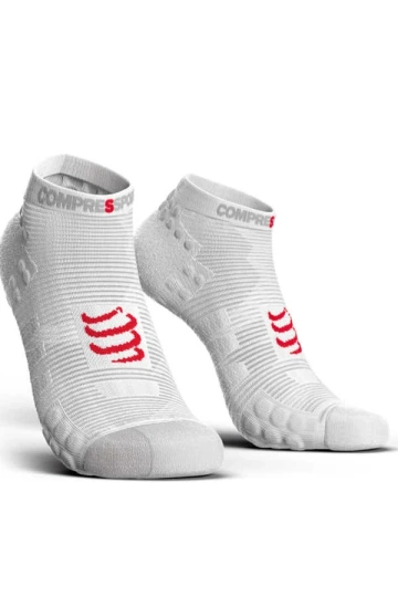 *Pro Racing Socks V4.0 Run Low, T3 weiss/schwarz - Einzelstück*