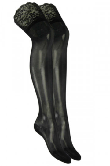 VIVA® Schenkelstrümpfe 70den isoliert in schwarz