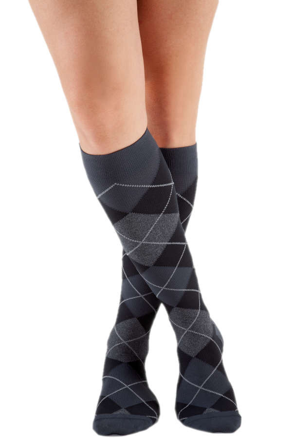 Sigvaris Microfiber Shades Men Stützsocken in trendigem graphite Stripe