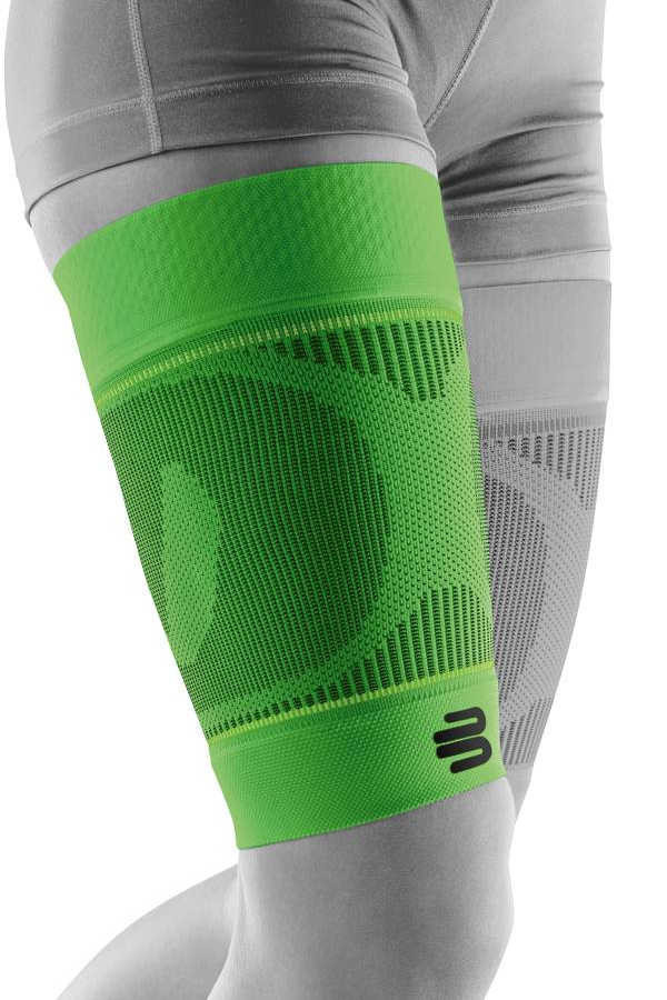 Sports Compression Sleeves Upper Leg in grün