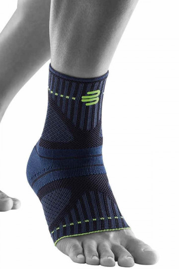 Sports Ankle Support Dynamic in schwarz mit blauen Akzenten