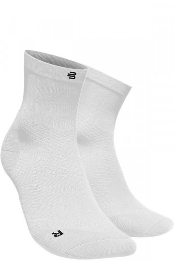 Compression Midcut Laufsocken in weiss