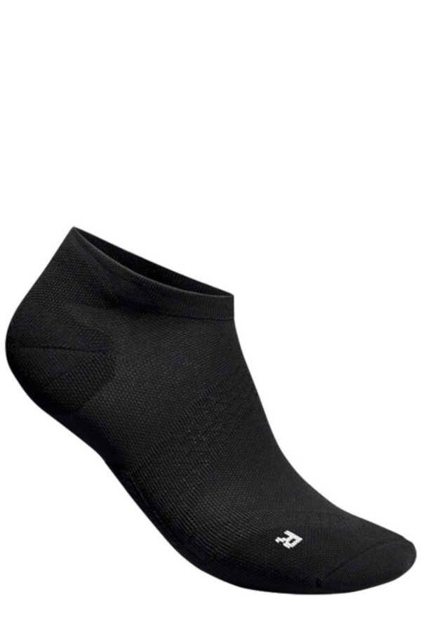 Leichte Laufsocken Lowcut mit Polsterung in schwarz